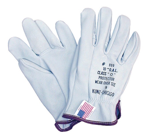 Kunz 10" Leather Protectors 999 For Rubber Gloves