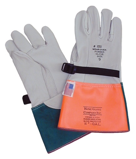 Kunz 14″ Leather Protectors 1050-5 For Rubber Gloves