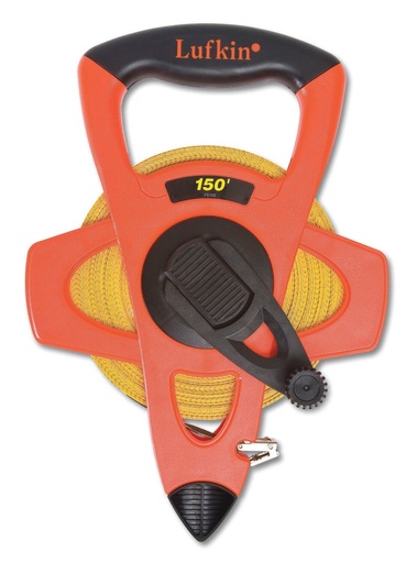 Lufkin-Fe150 Hi-Viz® Orange Fiberglass Linear Reel Tape