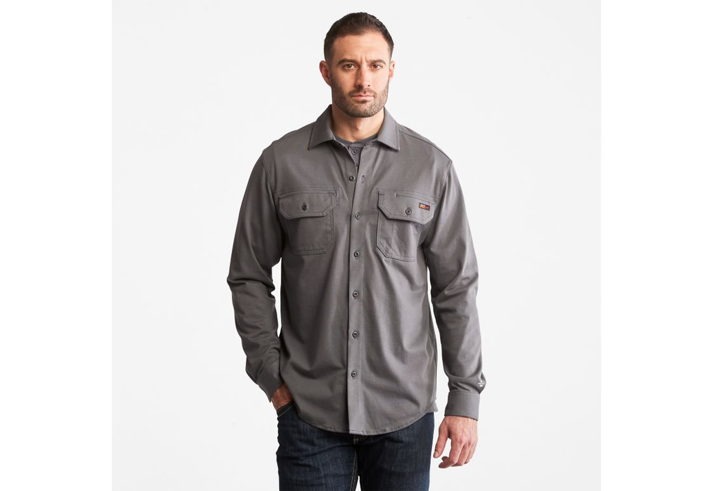 Men's Timberland Pro ® Charcoal Cotton Core Flame-Resistant Shirt A236V-003