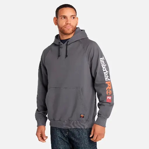 Men's Timberland Pro ® Charcoal Hood Honcho Flame-Resistant Pullover Hoodie A1Vaj-003