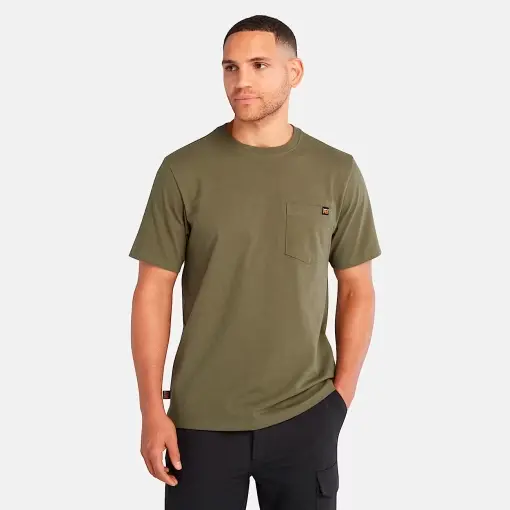 Men's Timberland Pro® Core Pocket T-Shirt Olive Night Tb0A6Er3-H08