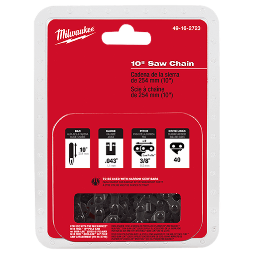 [49-16-2723] Milwaukee 10" Saw Chain 49-16-2723