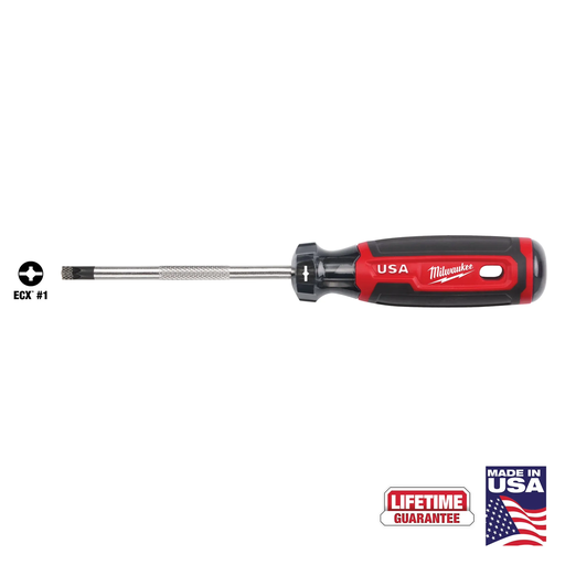 Milwaukee Cushion Grip Ecx Tip Screwdrivers (Usa) Mt215 & Mt216