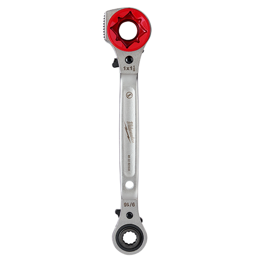 [48-22-9216M] Milwaukee Lineman's 5In1 Ratcheting Wrench W/ Milled Strike Face 48-22-9216M