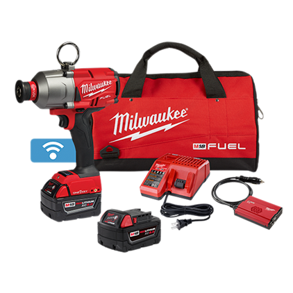 [2865-22] Milwaukee-M18 FUEL ONE-KEY 18V Lithium-Ion Brushless Cordless 7/16 in. High-Torque Impact Wrench Kit w/ (2) Batteries & Tool Bag