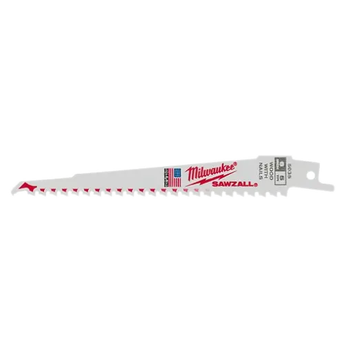 [48-00-5035] SAWZALL® Nail Embedded Wood Blades (5Pk) 6"