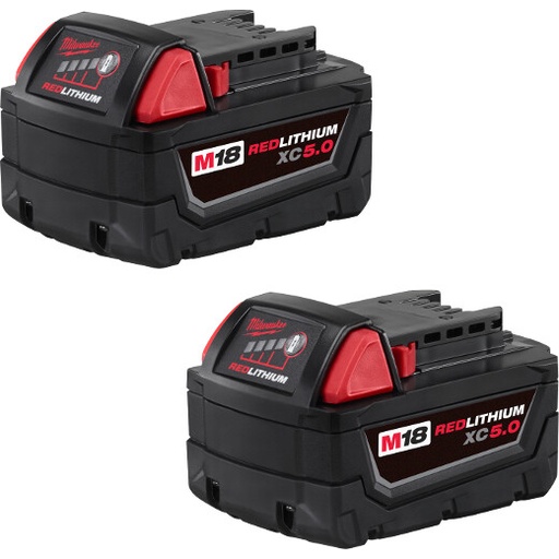[48-11-1852] Milwaukee-M18™ Redlithium™ Xc5.0 Extended Capacity Battery 2 Pack 48-11-1852