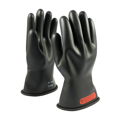 Novax® Black Class 0, 11" Rubber Insulating Gloves 150-0-11