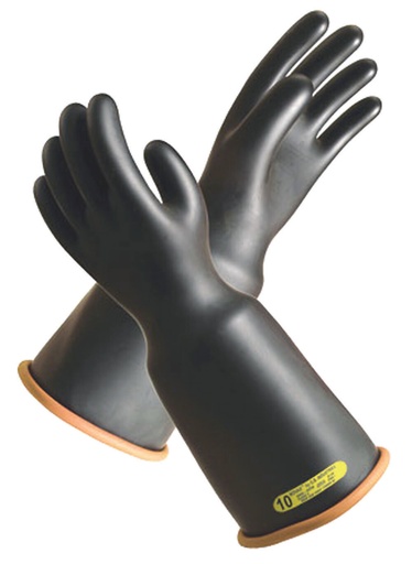 Novax® Black/Orange Class 2, 18" Bell Cuff Insulating Gloves 159-2-16