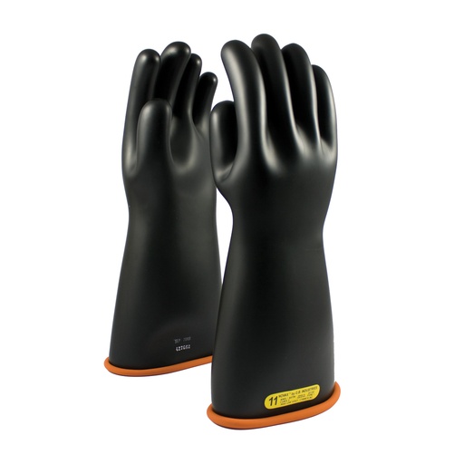 Novax®Black/Orange Class 2, 16″ Rubber Insulating Gloves 155-2-16