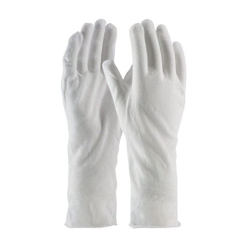 [97-500/14] Premium Light Weight Cotton Lisle Inspection Glove With Unhemmed Cuff - 14", 97-500/14 (12 Pack)