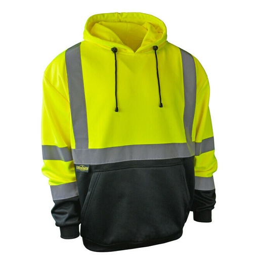 Radians Sj02B-3 Class 3 Color Blocked Hooded Sweatshirt