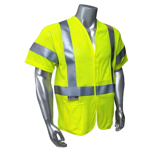 Radians Sv97-3Vgmfr Type R Class 3 Premium Modacrylic Fr Mesh Safety Vest-Usa Made