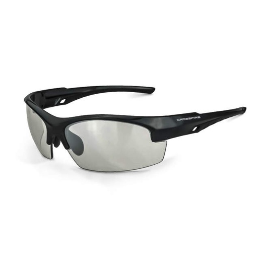 [40412] Radians-Crossfire Crucible Safety Glasses: Shiny Black Frame Indoor/Outdoor Lens 40412