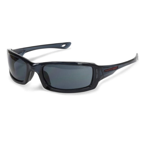 [20291] Radians-Crossfire M6A Safety Glasses Black Frame Smoke Lens 20291
