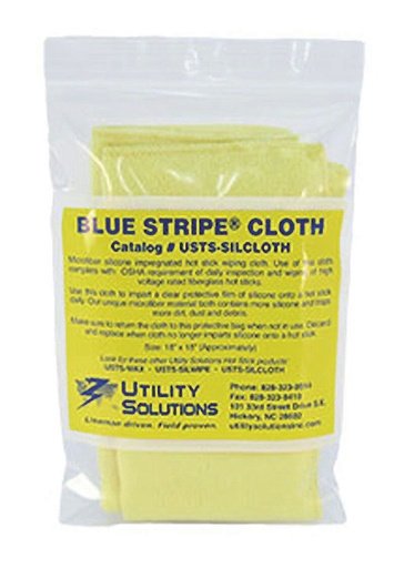 [USTS-SILCLOTH] Utility Solutions-Blue-Stripe® Usts-Silcloth Hot Stick Cloth