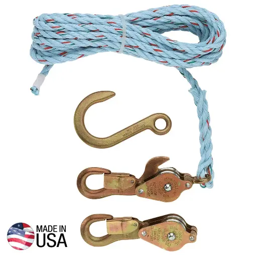 [1802-30SR] Klein Tools-Block and Tackle Spliced to Cat. No. 268 Block