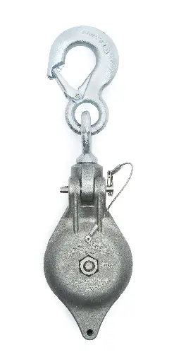 [CHB303] Campbell-CHB303, 3" Aluminum Hand Line Utility Block with Latched Swivel Hook