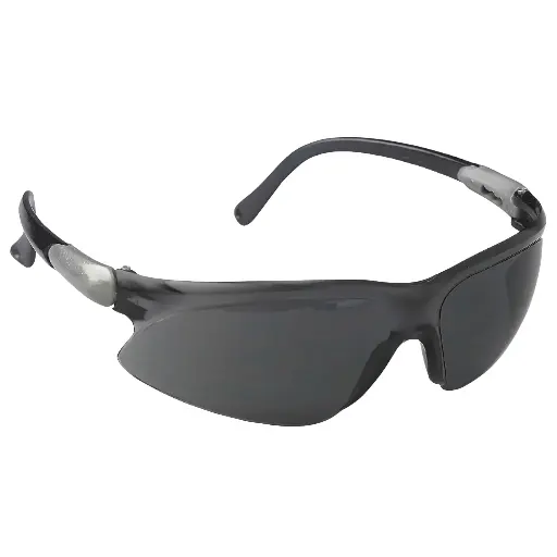 [14473] KleenGuard™ 14473 V20 Visio® Lightweight Safety Glasses, Anti-Fog, Smoke Lens, Black/Silver, Polycarbonate Frame