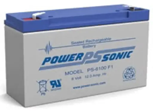 [SLA10-6] Power Sonic PS-6100F1 Battery 6 Volt for Light Box
