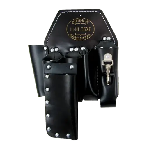 [111HLDSXE] Bashlin Linemen's 5 Pocket Holster and Knife Sheath 111HLDSXE Black