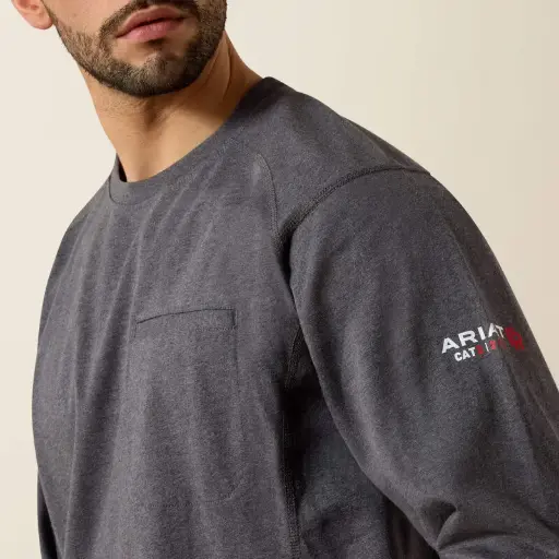 Ariat-FR Air Life on the Line Graphic Top Charcoal