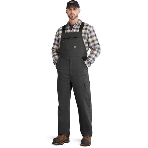 [55RS015] Timberland Pro Men's Ironhide Original Fit Flex Bib -Black- TB0A55RS015 Medium/Short Size Only