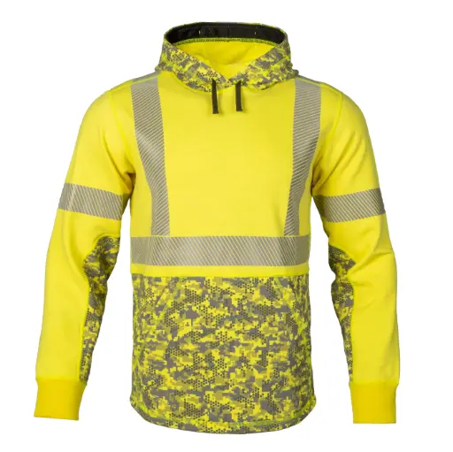 Dragonwear - DFMC147 Men's Elements™ Cyclone Hi-Vis Pullover FR Hoodie