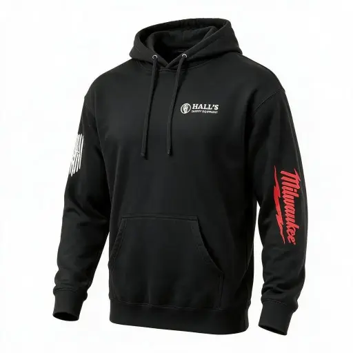 Milwaukee / Hall's Safety Midweight Hoodie Sweatshirt